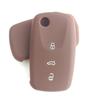 Silicone Key Cover For Seat Ibiza Leon Car Styling Key Holder Remote Flip Key Fob Protector Case