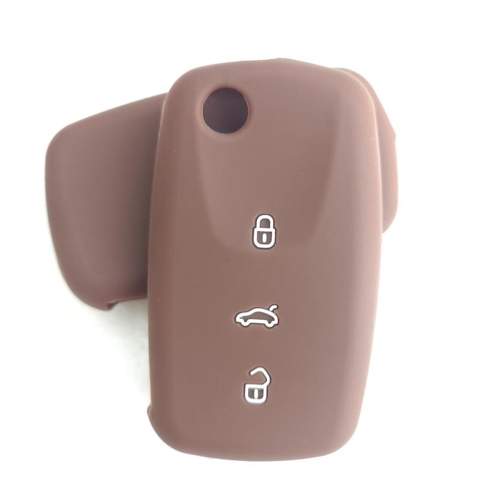 Silicone Key Cover For Seat Ibiza Leon Car Styling Key Holder Remote Flip Key Fob Protector Case