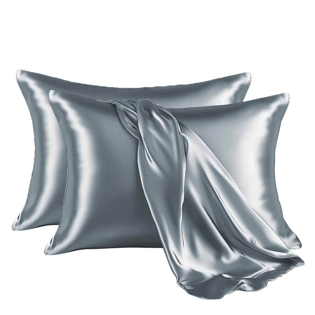 100% Silky Smooth Solid Color Pillowcase Like Silk Satin Pillow Cover Hair Beauty Soft Comfortable Pillow Case Home Decor
