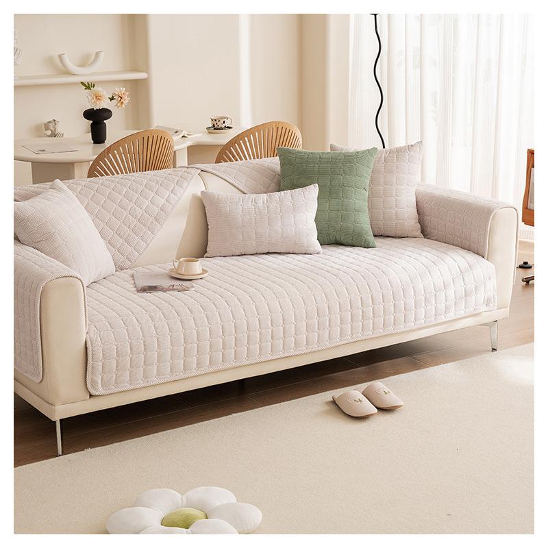 Thicken Plush Sofa Cover European Universal Sofa Towel Cover Slip Resistant Couch Cover Sofa Towel for Living Room Decor