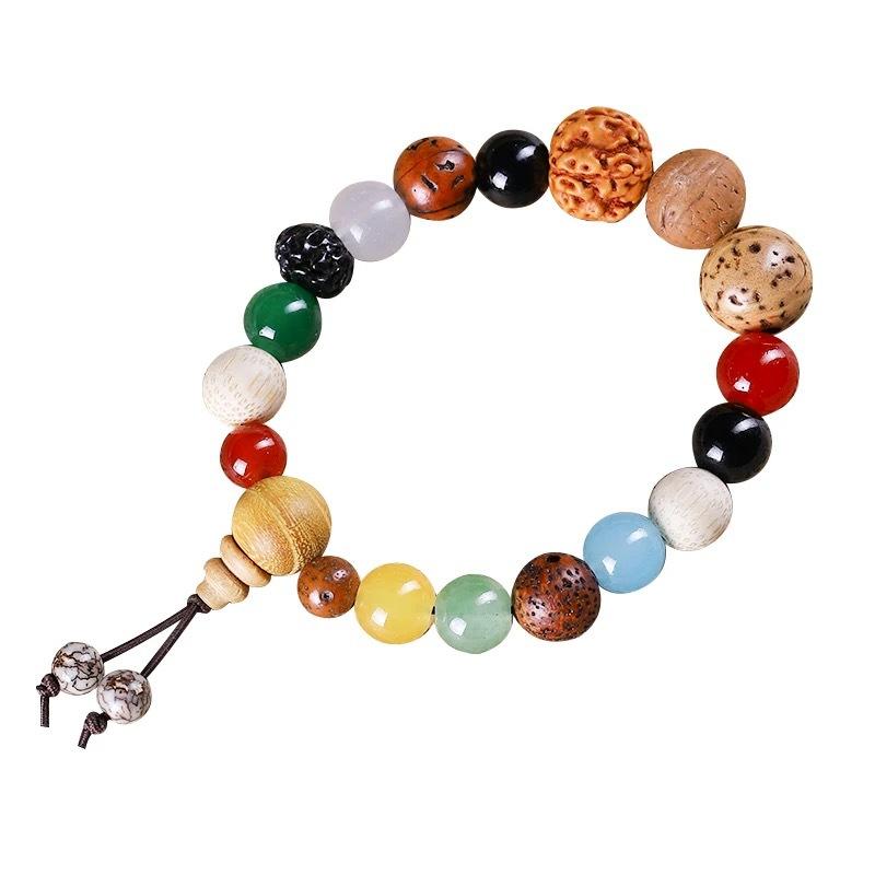 Lingyin Eighteen Seed Treasure Multi-Purpose Handcrafted Bead String - Analogous To Bodhi Buddha Beads - Artistic Hand Chain