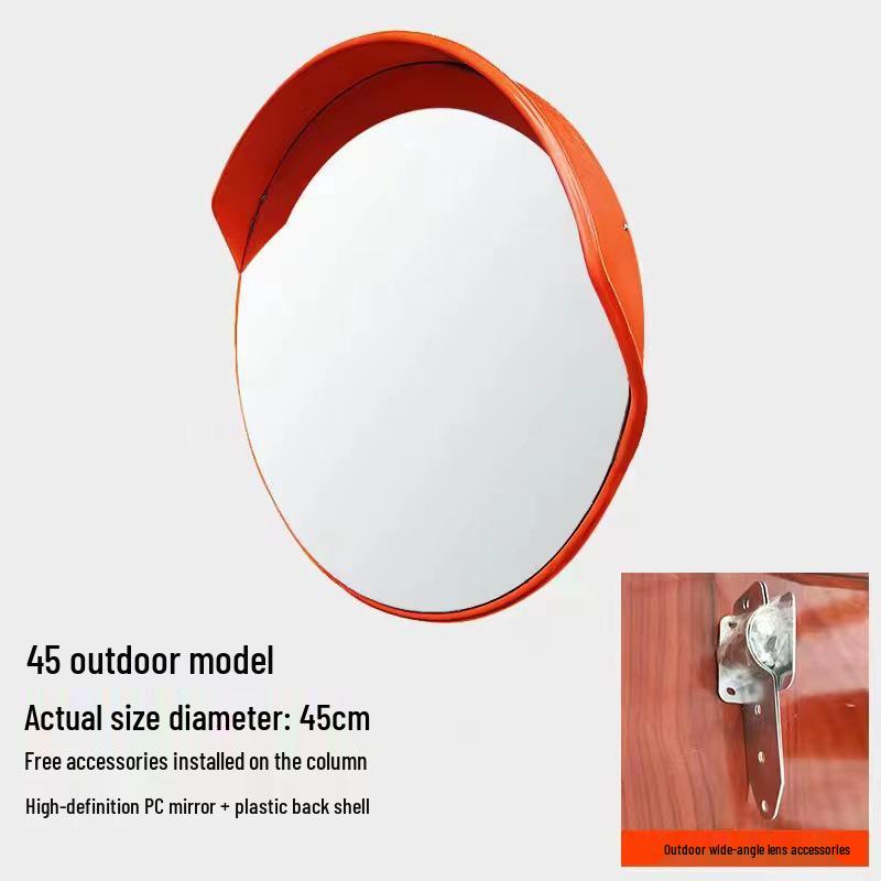Miroir de circulation grand angle: Miroir Convexe Extérieur/Intérieur pour la Sécurité Routière et l'Antivol, Parfait pour les Coins de Garage