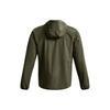 Under Armour Solid Color Hooded Zip-Up Long Sleeve Jacket Men Jacket Olive-Green 1377171-390