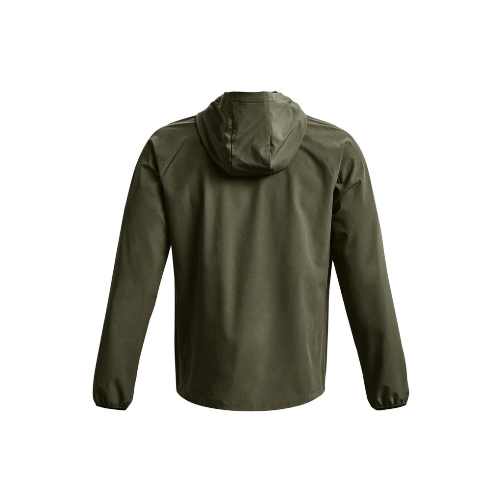 Under Armour Solid Color Hooded Zip-Up Long Sleeve Jacket Men Jacket Olive-Green 1377171-390