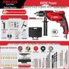 Delixi Multifunctional 220V Hammer & Pistol Electric Drill: Compact, Powerful Handheld Tool for Home Use.