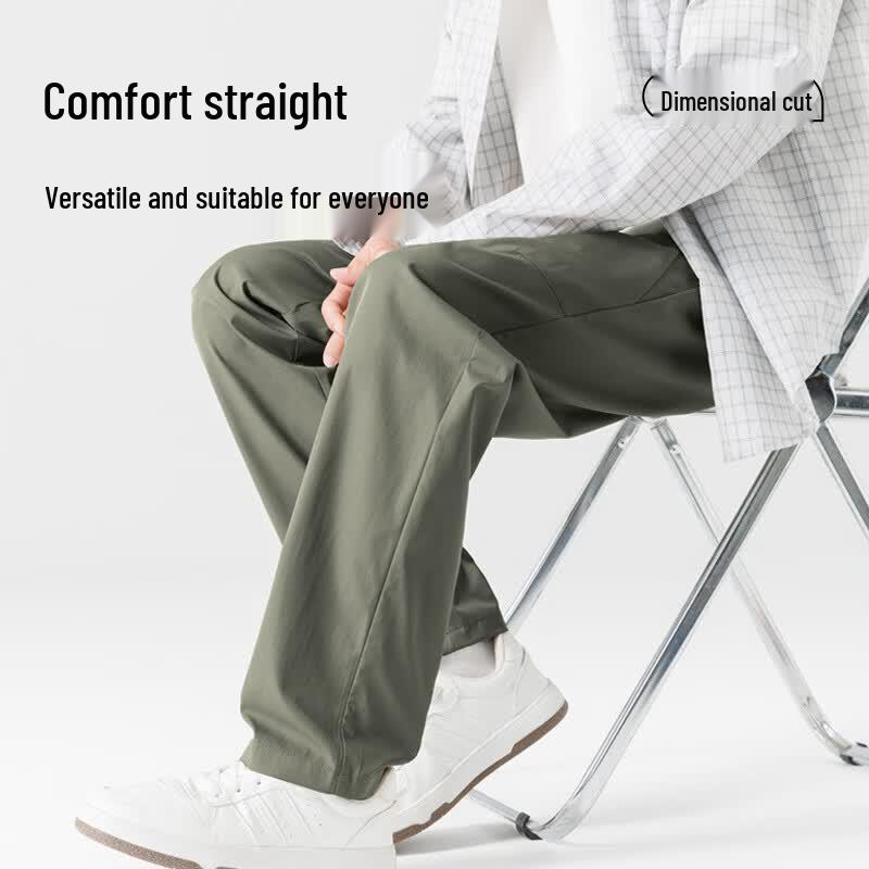 JEEP SPIRIT Men's Loose Straight Casual Pants