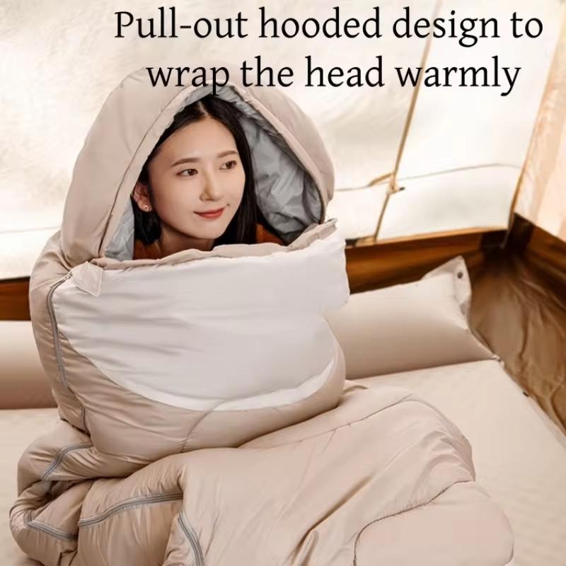 Camping Sleeping Bag Ultralight Waterproof 4 Season Warm Envelope Backpacking Sleeping Bags for Outdoor Traveling Hiking