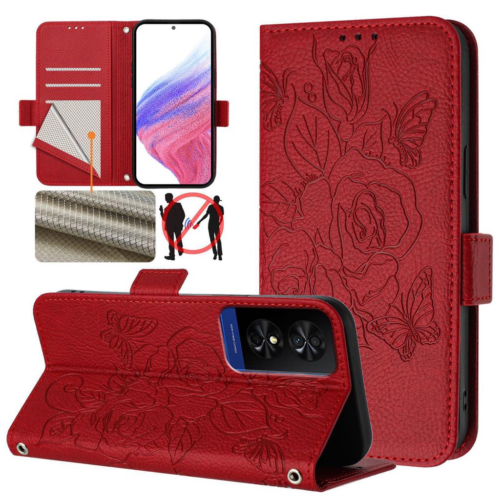 Leather Flower Phone Wallet Case Book For TCL 60 50 SE Nxtpaper 40R 40 30 XL 20R 5G Card Protect Flip Cover