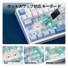EPOMAKER TH108 JIS Japanese Layout Wireless Gaming Keyboard with Linear RGB Gasket 10000mAh Wireless Mechanical Windows Mac Compatible Sea Salt