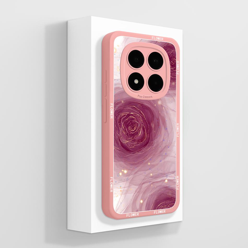 Für Redmi Note 15 Pro Plus Handyhülle Hübsche Blumen Weiches Flüssigsilikon Vollständige Abdeckung Hülle Für Redmi Note15 Stoßfest Funda