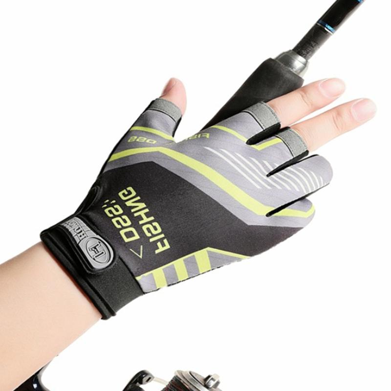 Fishing Gloves, Fishing Routes, Sun Protection, Anti Slip, Ice Silk Breathable Thin Gloves