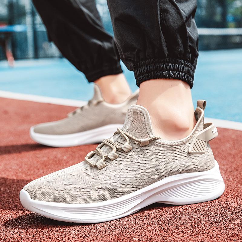 Summer Couple's Foreign Trade Large Size 46 New Korean Version of Casual Jaka Breathable Sports Shoes Lightweight Platform Running Shoes