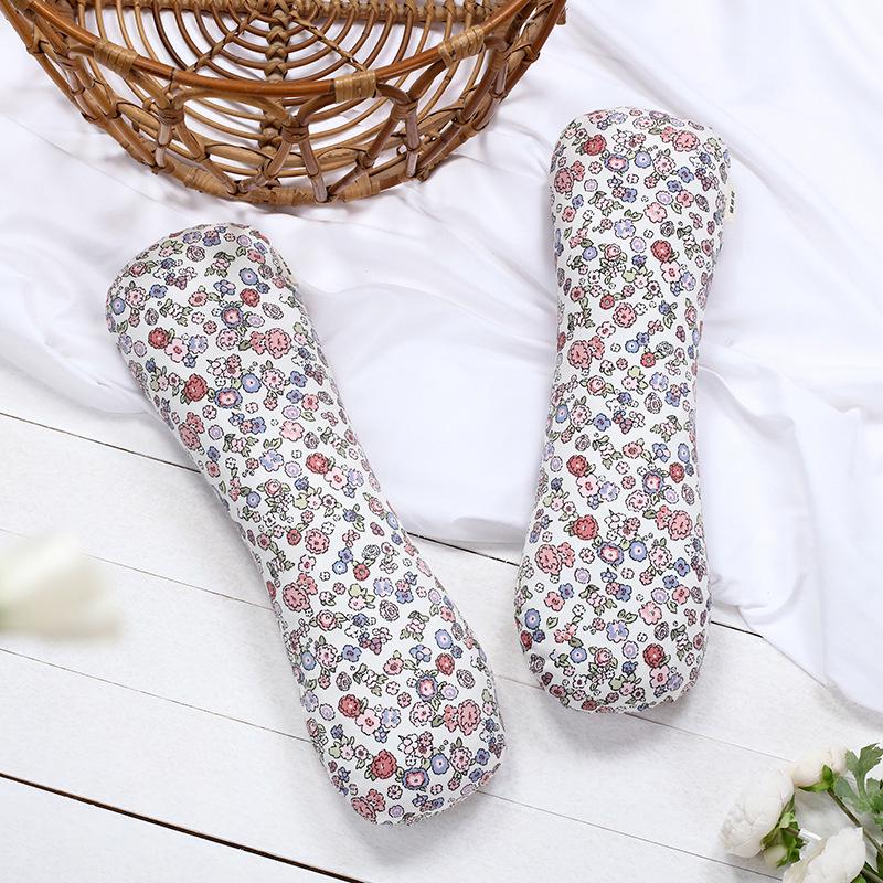 Buckwheat Cervical Pillow: Round Neck Support for Girls, Cylindrical Design, Arc-Shaped for Comfort. 20x50cm