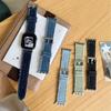 Compatible Denim Leather Band for Apple Watch Series S11, S10, iWatch 9876SE, Huawei FIT4, Xiaomi 9 Pro