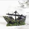 Fish Tank Shipwreck Pirate Ship Ornament Simulation Underwater World Fish Tank Landscape Ornament Resin Decoration