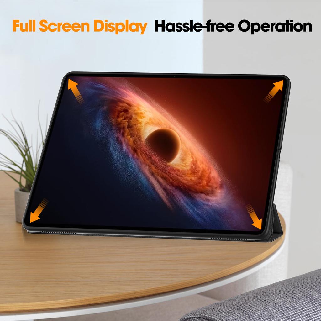 Étui pour tablette pour honor Magic Pad4 12,3 pouces, Coque antichoc en cuir PU premium avec support et fonction Veille/Réveil automatique