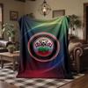 Southampton Football Print Flannel Blanket Soft Warm Sofa Bed Throw Blanket For Home Office Bedroom