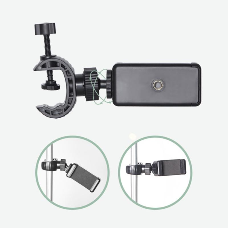 Lightweight Portable Phone Adapter Clip for 4.5 to 7 Inch Devices Perfect for Outdoor Travel Photography and Live Streaming