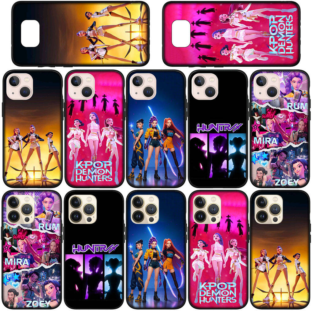 Capa para Samsung Galaxy S25 S23 S22 S24 Ultra FE A05 A06 A15 A16 A36 A37 A35 A54 A55 A56 A57 A25 A26 A53 A17 Zoey KPop Mira Demon Rumi Hunter X Capa