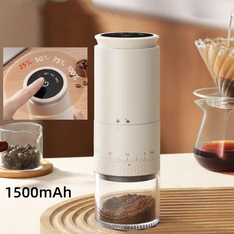 Electric Coffee Bean Grinder, Rechargeable & Automatic, Portable Coffee Grinder