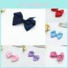 Kids Hair Accessories With Red Ribbon Butterfly Hairpin For Toddler Party Wear