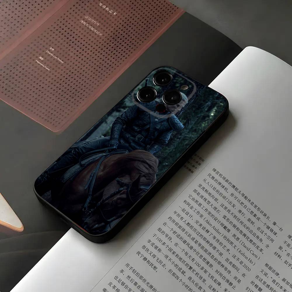 Game The R-Witcher Phone Case For Iphone 16 15 11 13 14 Pro Max 7 8 Plus X Xr Xs Max 12mini Black Shell Cover Case