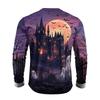 Men's Halloween Printed Long Sleeve Neck T-Shirt for Holiday Party Costume