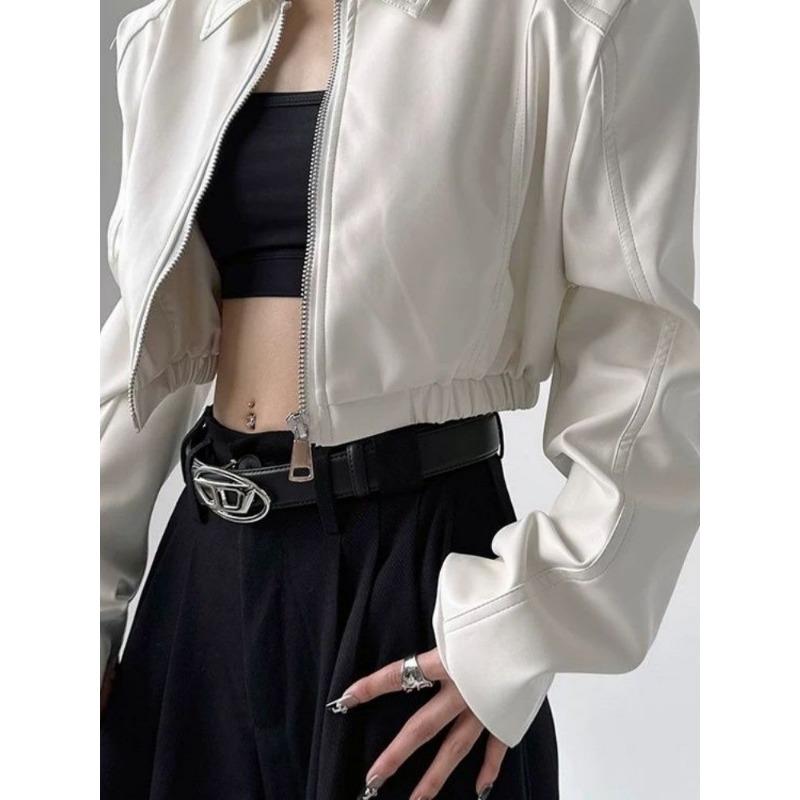 2025 New Leather for Women Short Autumn High-end for Motorcycle Design Leather Jacket