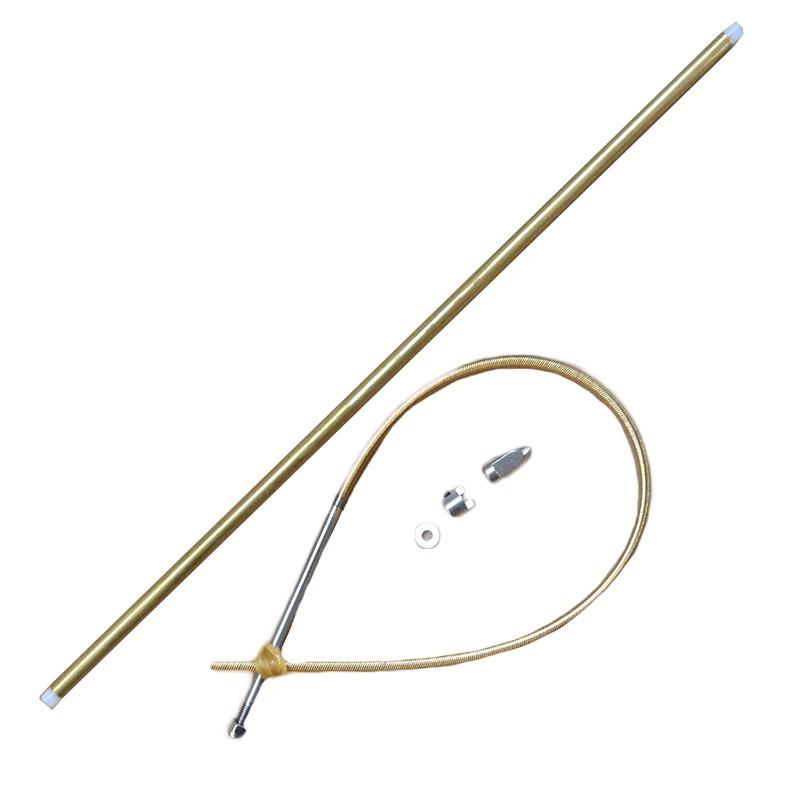 Kabel elastyczny 4mm, napęd wału, piesek, nakrętka śruby napędowej i rurka miedziana 350mm / Do łodzi RC i uszczelka