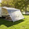 RV Awning Sun Shade Screen, 2 x 3.3 m Polyester Mesh Sun Shading Screen (Fits 3.5 m Awnings), Double-Stitched Breathable Sunscreen for RVs Travel and