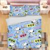 Snoopy Anime Home Bedroom Comforte Nordic Polyester Material Suitable for Children and Adults 3-piece Set