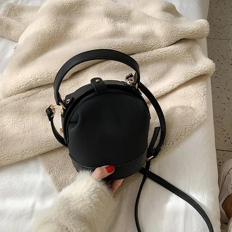 

Autumn Winter Network Red One Shoulder Women s Bag New Fashion Crossbody Versatile Ins Texture Bucket Bag Shoulder Bags чорний