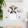 Personalized Butterfly-headed Stickers for The Bedroom Living Room and Entrance Switch To Beautify The Home Wall