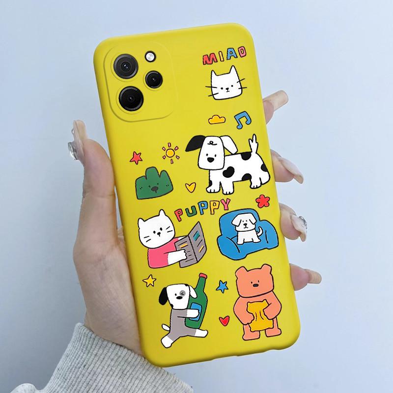 For Huawei Nova Y61 Case Soft Silicone TPU Cute Panda Phone Back Cover For Huawei Nova Y 61 62 Y61 Y62 Plus Case NovaY61 Fundas