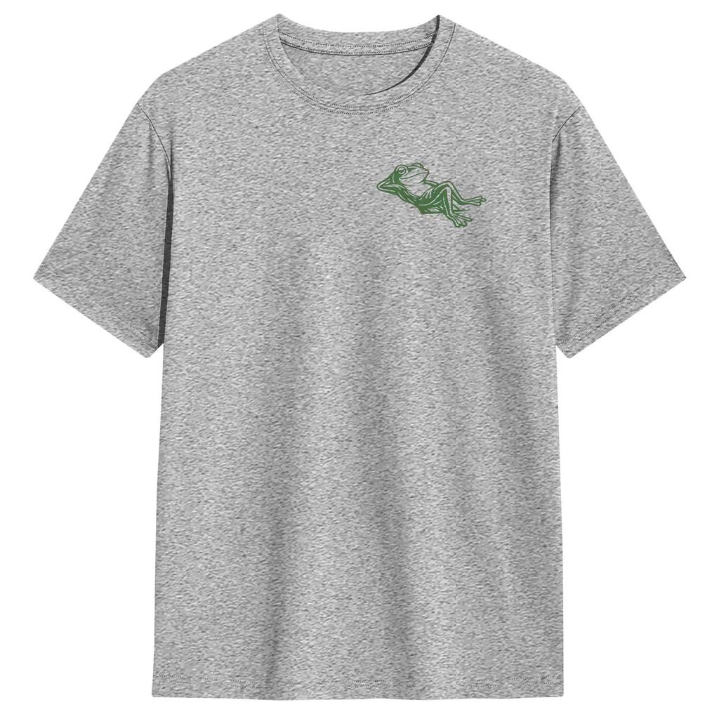 Unisex TShirts Funny Frog Meme Funny 100 Cotton Tee Shirt Short Sleeve No Plans Today T Shirts Round Neck Clothing Plus Size