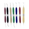 Dental Aesthetic Filling Resin Trimmer Kit, 7-Piece, New Silicone Handle, High-Temperature Resistant.