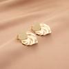 New Metal Heart-shaped Earrings Stylish Mosquito-repellent Holder Without Ear Holes Ear Clips