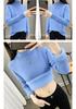 Women's 2025 Autumn Winter Plus Size Half-High Collar Velvet Knit Sweater