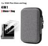 Original BOYHOM R36S PLUS Storage Bag EVA Shockproof Hard Shell Case Tempered Glass Protector Silicone Skin Game Accessories