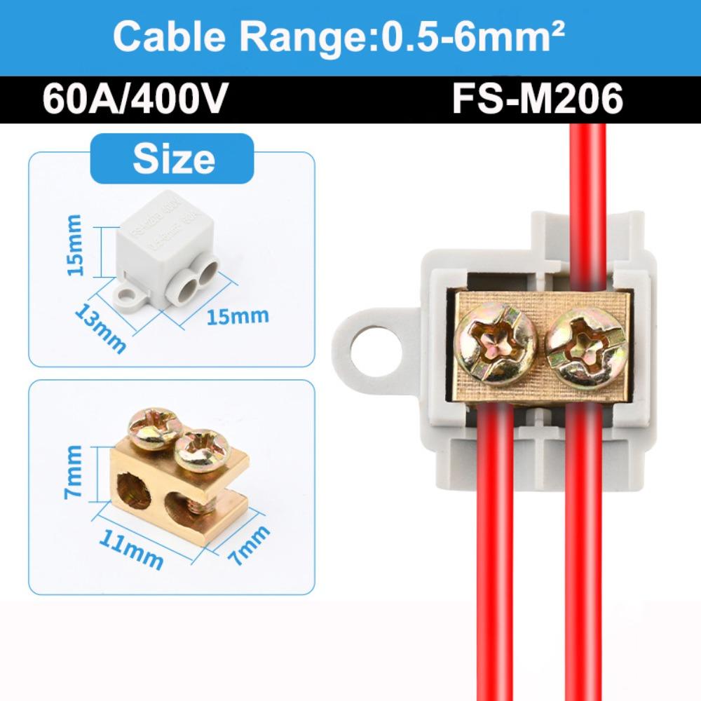 Electrical Connectors Conductor Brass High Power Splitter Large Current Universal Wire Connector Terminal Blocks Electrical