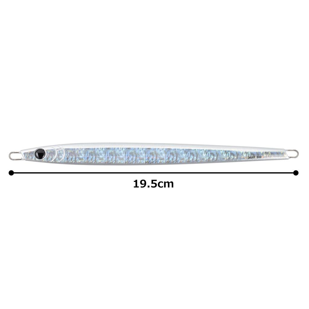 Area Flat Soul Magma Hologram Silver 300g Jig for Hairtail #07 (Long Pattern)