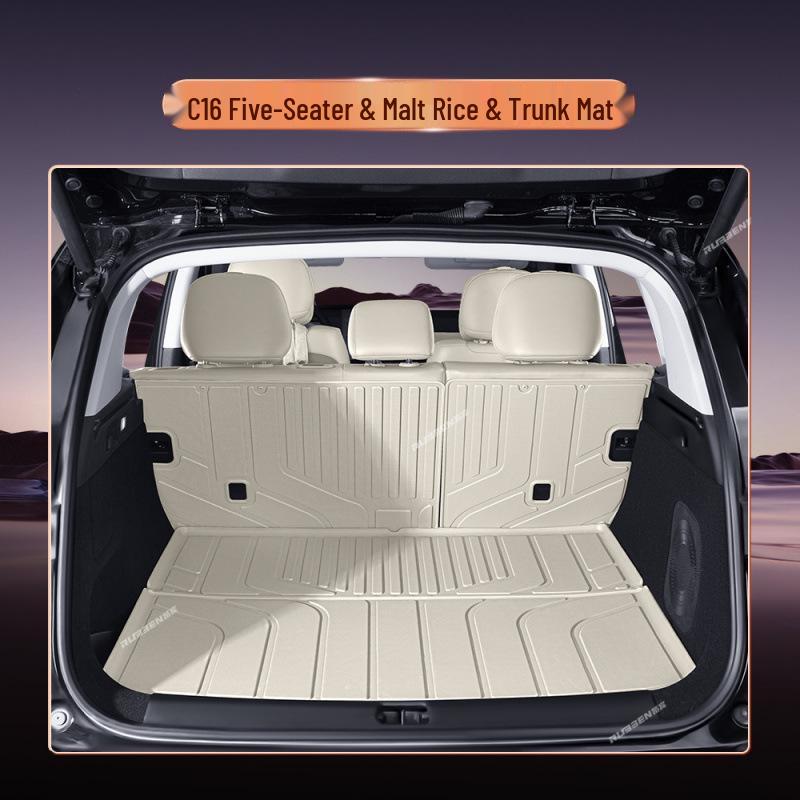 Leapmotor C16 Semi-Enclosed Trunk Mat: New Model Car Interior Carpet Tail Box Mat