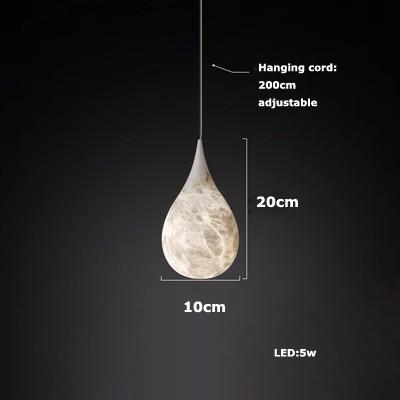 

Nordic Creative New Modern Simple Imitation Cloud Stone Pendant Light Living Room Dining Room Bedroom Bedhead Hanging Line Lamp Dimmable