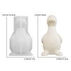 3D Duck Candle Mold Duck Silicone Mold Cute Animal Resin Casting Mold For Making Candles Aromatherapy Candles Wax Clay Polymer
