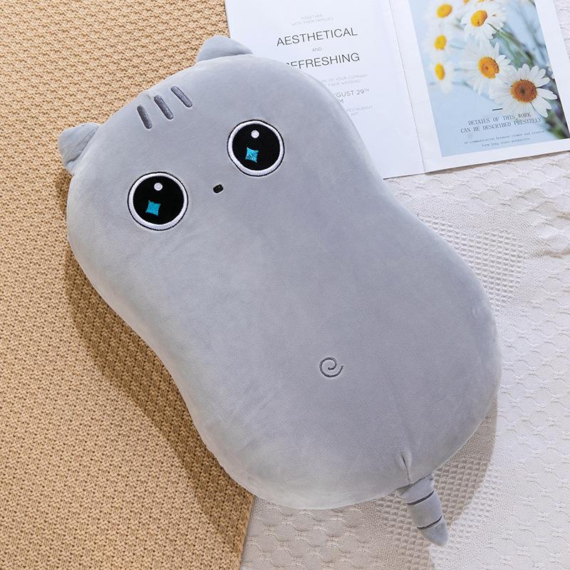 Memory Cotton Pillow Children's Slow Rebound Sleeping Pillow Cat Pillow Cervical Pillow Cat Belly Pillowcase Detachable