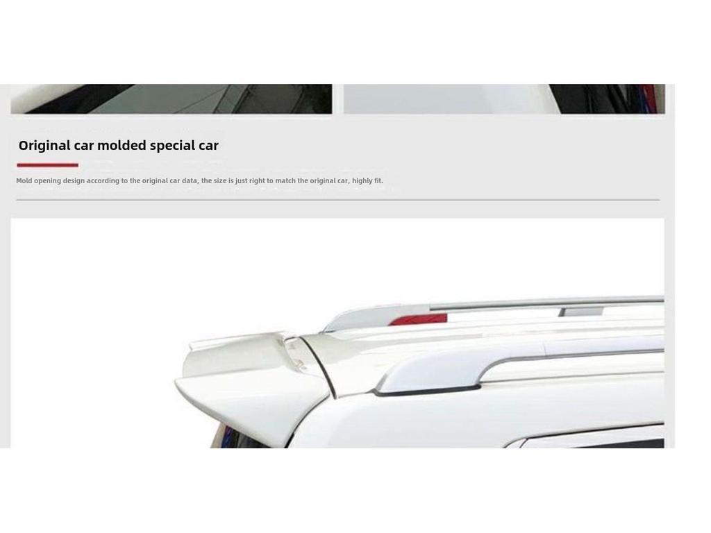 Compatible Rear Middle Roof Spoiler for 2008-2024 Toyota Land Cruiser LC200/FJ