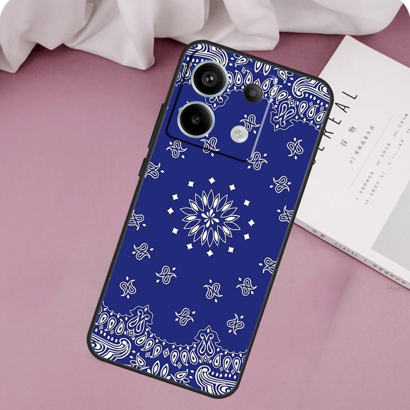 

Синий чехол-бандана для Xiaomi Redmi Note 14 13 12 11 10 9 15 Pro Plus Redmi 15 10C 12C 13C 15C 14C Redmi 15C 5G