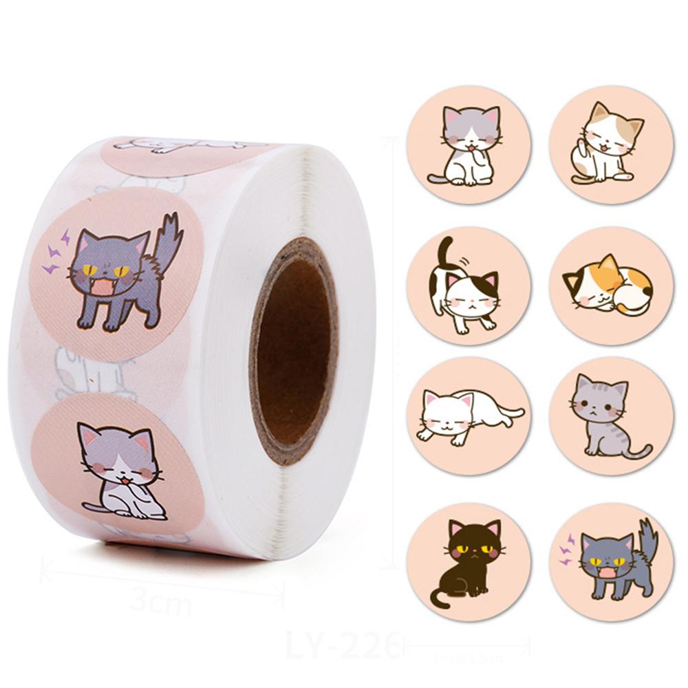 100-500Pcs High-Quality Love High-Quality Cat High-Quality Sticker High-Quality Aesthetic High-Quality Children S High-Quality Reward High-Quality