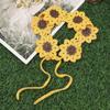 Stylish Heartedly Designed Knitted Flower Headband for Hawaii Beach Travels