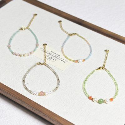 Korean Crystal Pearl Beaded Bracelet - Elegant, Simple & Versatile Gift for Friends